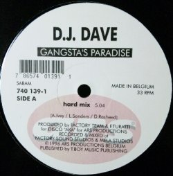 画像1: $ D.J. DAVE / GANGSTA'S PARADISE (740 139-1) DJ Dave / Gangsta's Paradise【中古レコード】1238 YYY482-5246-1-20-4F