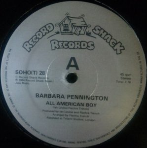 画像: Barbara Pennington / All American Boy (SOHOT 28) SOHO(T) 28【中古レコード】1589 一枚