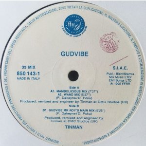 画像: Tinman / Gudvibe  【中古レコード】1625一枚  原修正