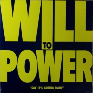 画像: Will To Power / Say It's Gonna Rain 【中古レコード】1652一枚  原修正