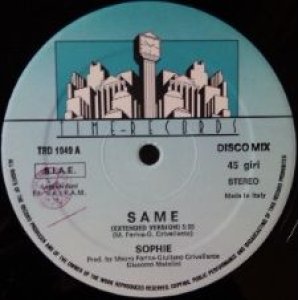 画像: Sophie / Same (TRD 1049) 【中古レコード】2110A ★