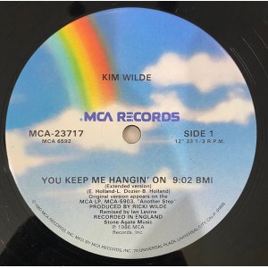 画像: Kim Wilde / You Keep Me Hangin' On (Extended Mix) 穴【中古レコード】2004B ★