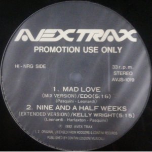 画像: $ Various - Edo / Mad Love - Kelly Wright / Nine And Half Weeks (AVJS-1019)【中古レコード】 2019DJ028