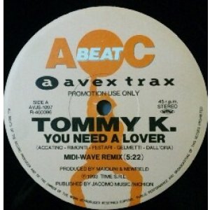 画像: Tommy K. / You Need A Lover (Remix) Valentina / Harmony (Remix) AVJS-1097【中古レコード】1193