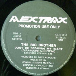 画像: The Big Brother / Don't Go Breaking My Heart 【中古レコード】1425一枚