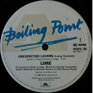 画像: Lime / Unexpected Lovers (POSPX 755) Guilty (Extended Version)【中古レコード】1478一枚 