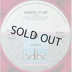 画像: Aleph / Check It Up  【中古レコード】1449 完売