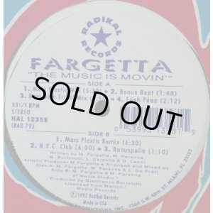 画像: FARGETTA / THE MUSIC IS MOVIN'  【中古レコード】1411一枚