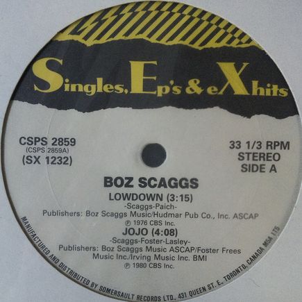 画像1: Boz Scaggs / Wild Cherry / Marvin Gaye – Lowdown / Jojo / Play That Funky Music / Sexual Healing 【中古レコード】1476一枚 