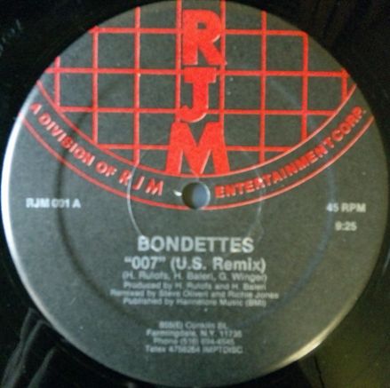 画像1: Bondettes / 007 (RJM 001) U.S. Remix【中古レコード】1480一枚 