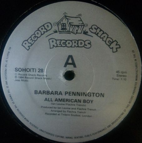 画像1: Barbara Pennington / All American Boy (SOHOT 28) SOHO(T) 28【中古レコード】1589 一枚