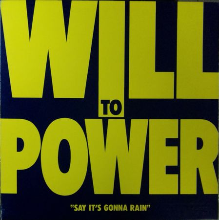 画像1: Will To Power / Say It's Gonna Rain 【中古レコード】1652一枚  原修正