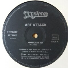 画像1: Art Attack / Mandolay 【中古レコード】1982 ★ FRANCE