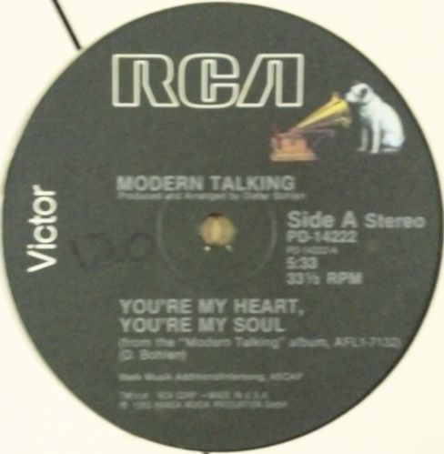 画像1: Modern Talking ‎/ You're My Heart, You're My Soul 【中古レコード】2441