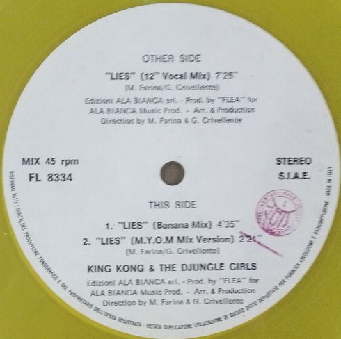 画像1: King Kong & The Djungle Girls / Lies 【中古レコード】2457