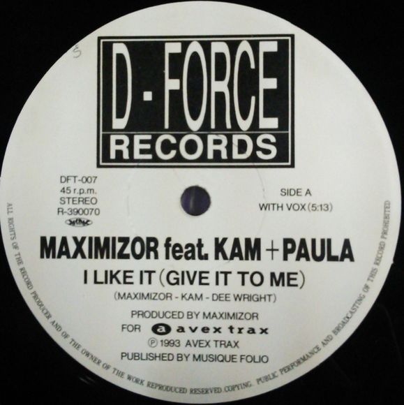 画像1: Maximizor Feat. Kam + Paula / I Like It (Give It To Me) ドラゴンボール (DFT-007)【中古レコード】 2898