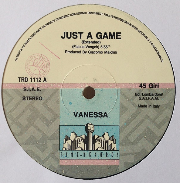 画像1: $ Vanessa / Just A Game (TRD 1112)【中古レコード】1584穴一枚