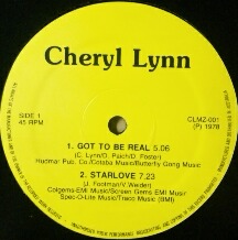 画像1: Cheryl Lynn / GOT TO BE REAL (カップリング) 【中古レコード】1144  原修正
